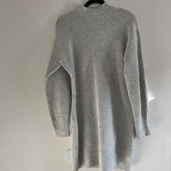 a new day Dresses & Skirts - A New Day Silver Grey Metallic Sweater Dress